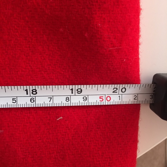 VTG 80's -90's Oversized 100% Wool Red Blazer - Picture 15 of 16